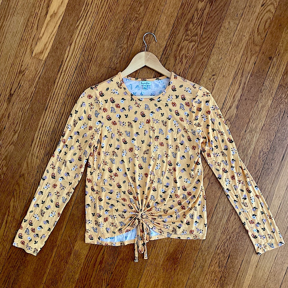 Yellow floral top